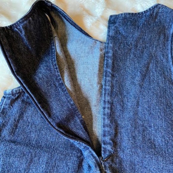 Tommy Hilfiger Blue Denim Jumper Dress Girls Size 6X - Picture 8 of 11